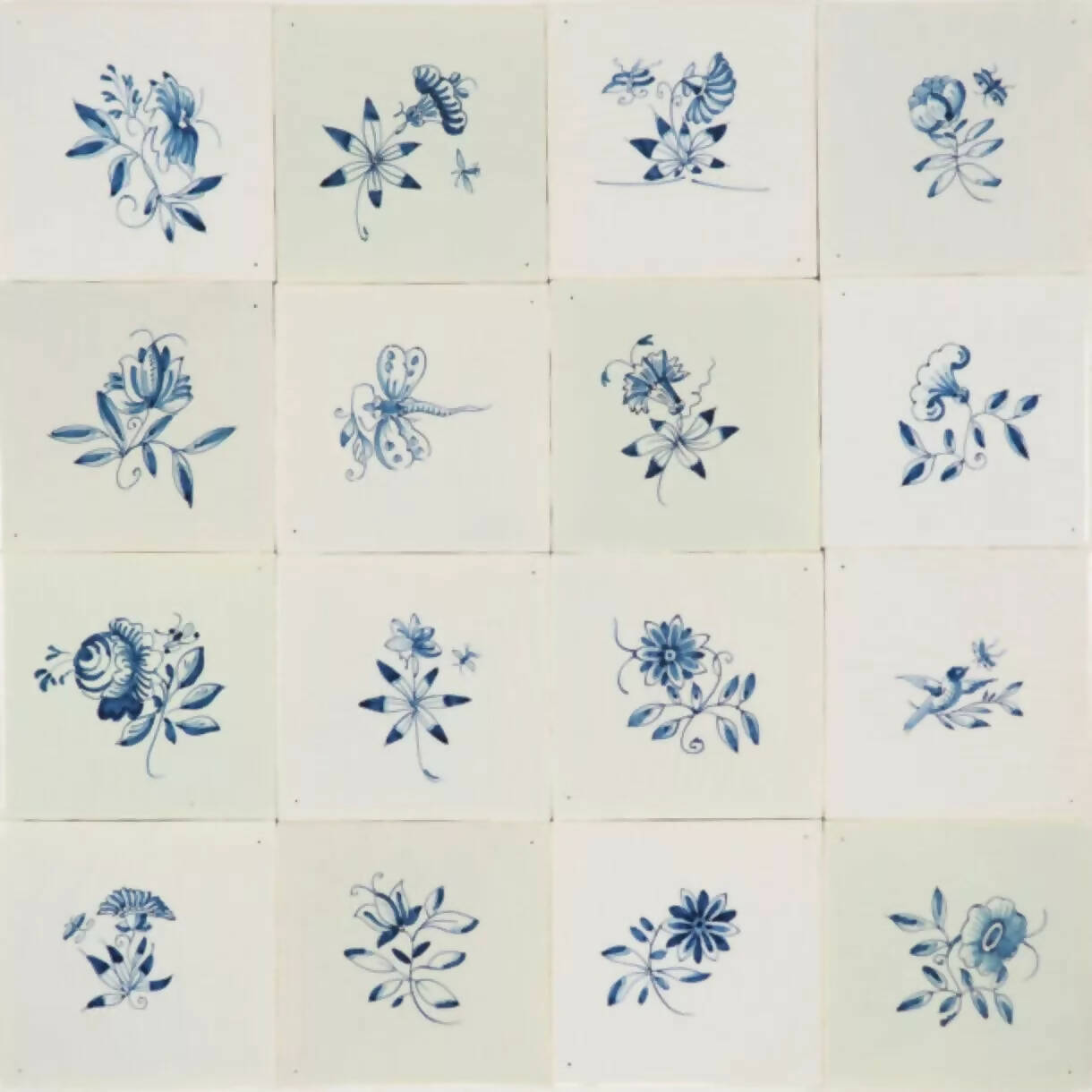 DELFT BLUE AND WHITE TILES
