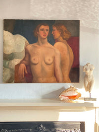 1930s GERMAN OIL FEMALE FIGURE STUDY FROM RELIC INTERIORS