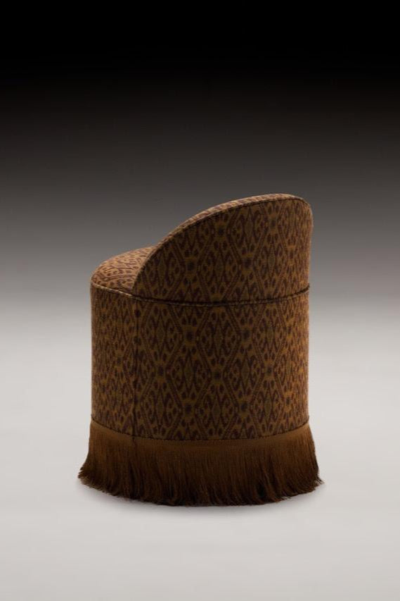 INFERI STOOL IN WOVEN IKAT BY CC MOULTON