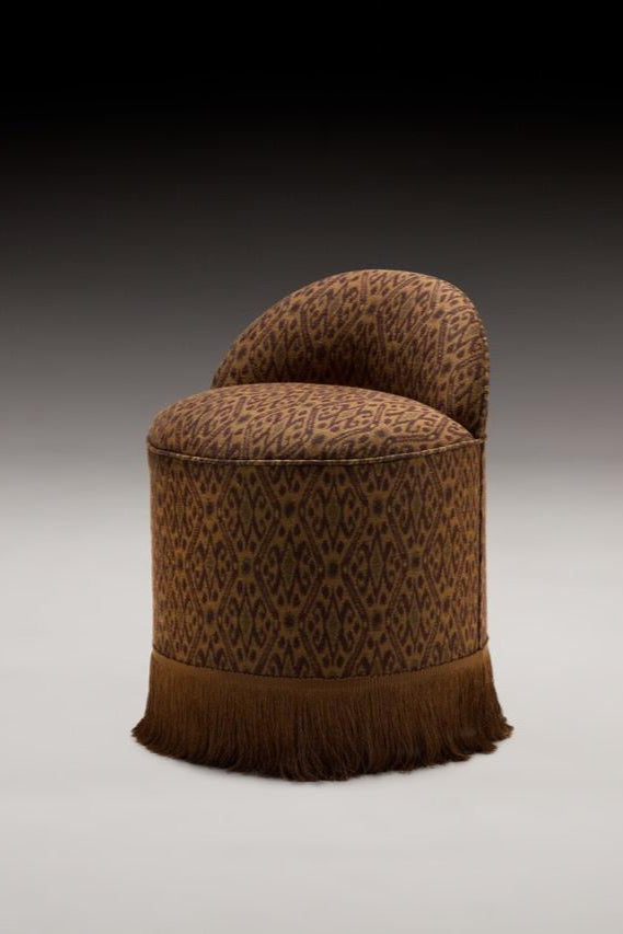 INFERI STOOL IN WOVEN IKAT BY CC MOULTON