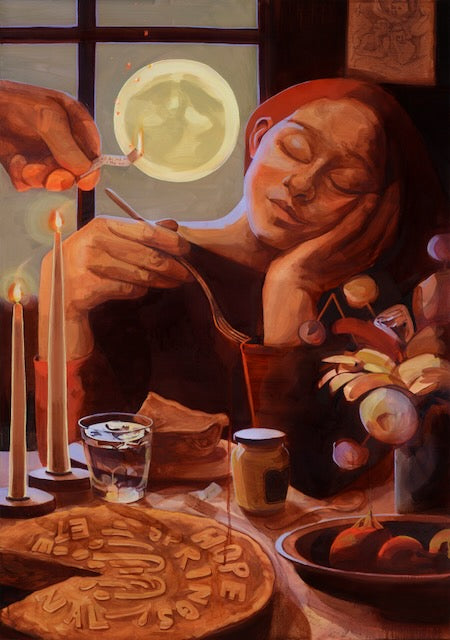I'LL COOK YOU A PIE ON THE HARVEST MOON (FRAMED) BY SOPHIE GLOVER FROM PARTNERSHIP EDITIONS