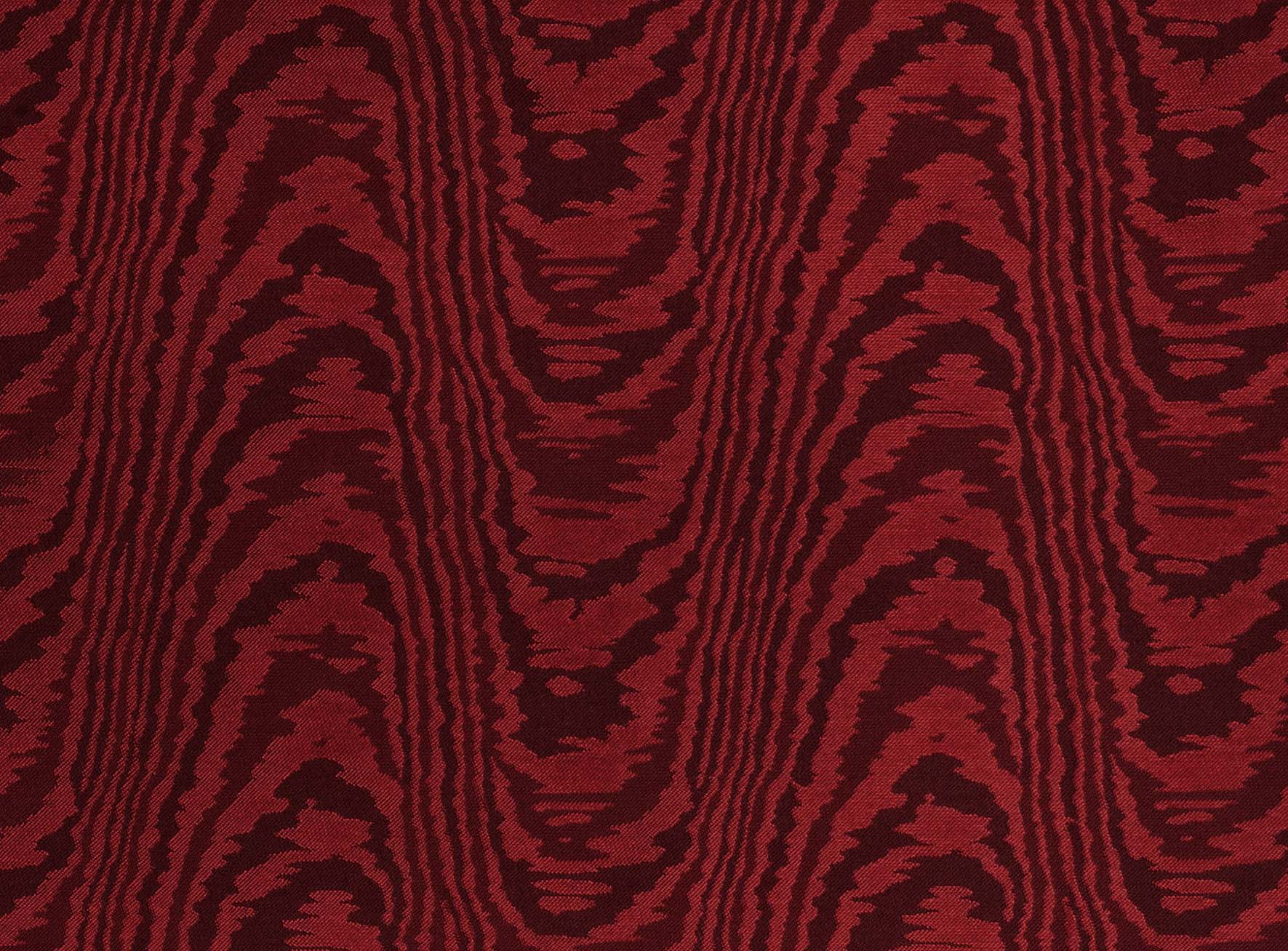 MOIRÉ TISSÉ LOULOU'S ROUGE PAPER BACKED WALL COVERING BY CC MOULTON