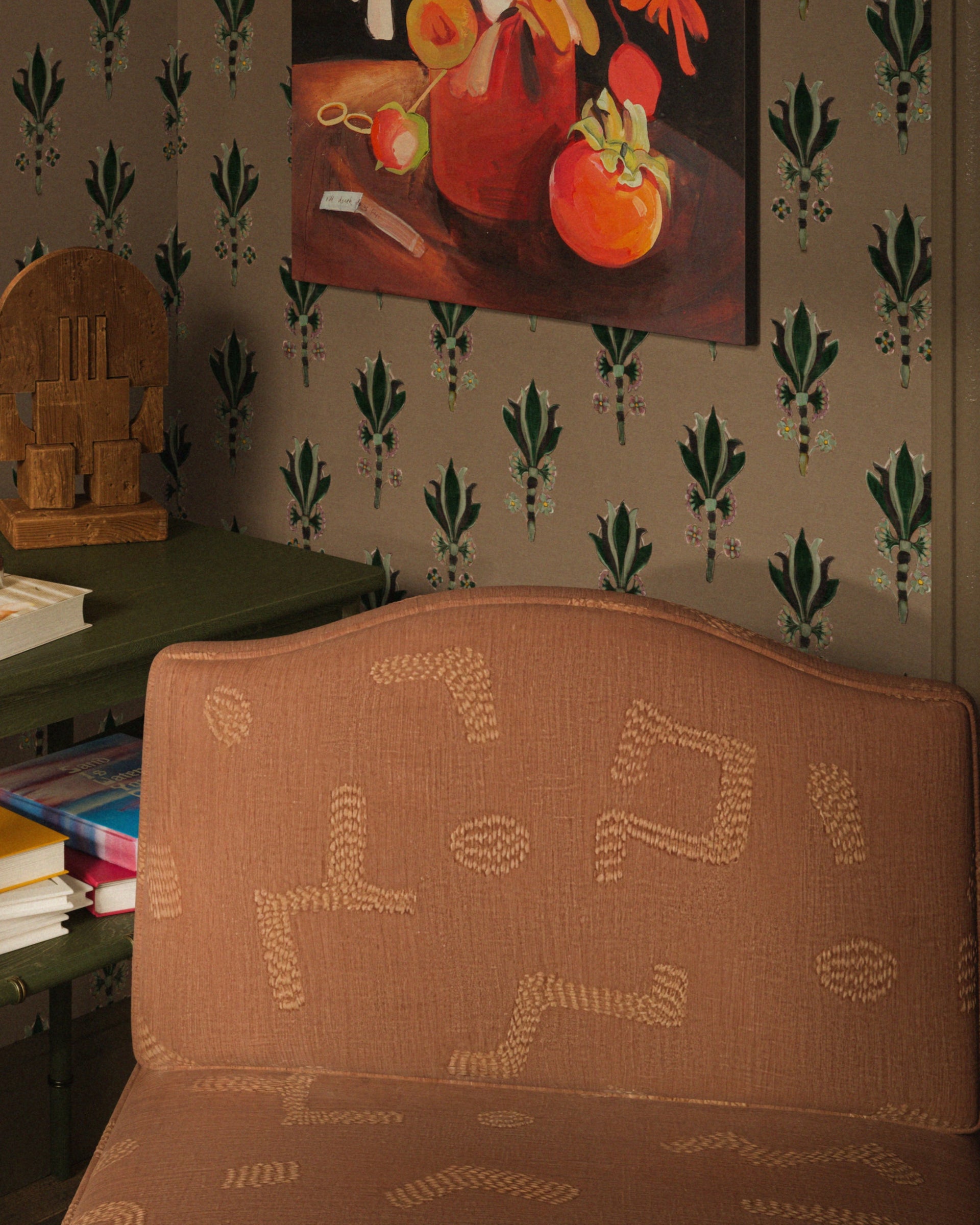 FELIX SLIPPER CHAIR, RAPHIA, TOBACCO BY CERAUDO
