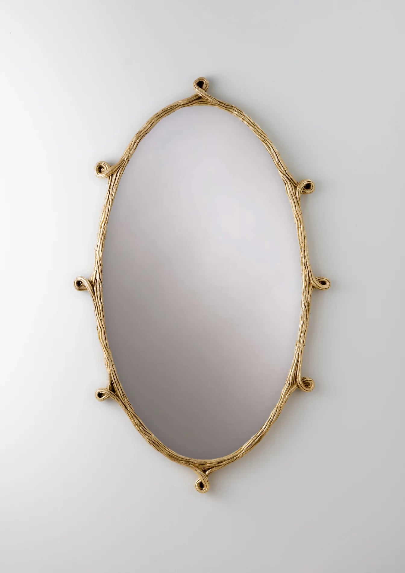 Wisteria-framed mirror on a white background, available  to buy on the-salon.com. SALON curates the finest , unique, handmade pieces from the interior industry's best makers and brands. Shop luxury furniture, lighting, rugs, art, antiques and vintage pieces and accessories from SALON interior designed rooms.