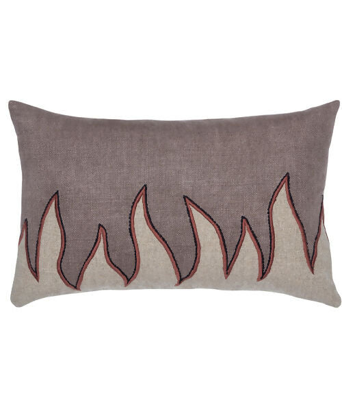 Flame pillow, available at the-salon.com. SALON curates the finest , unique, handmade pieces from the interior industry's best makers and brands. Shop luxury furniture, lighting, rugs, art, antiques and vintage pieces and accessories from SALON interior designed rooms.