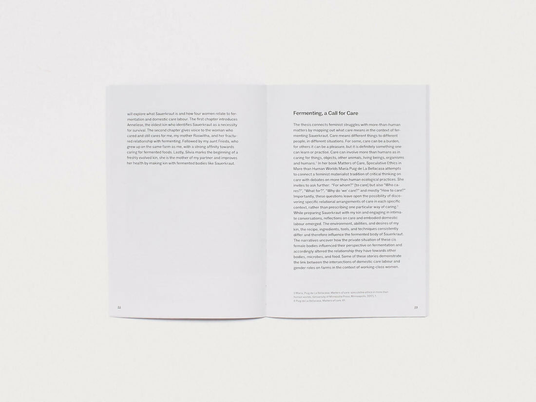 SAUERKRAUT; A CONTAINER OF FERMENTED CIRCUMSTANCES FROM ANTENNE BOOKS